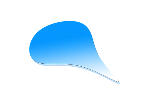 Blue Speech Bubble Icon PNG