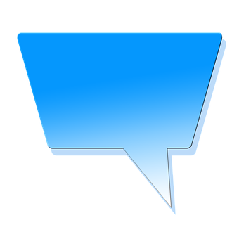 Blue Speech Bubble Icon PNG