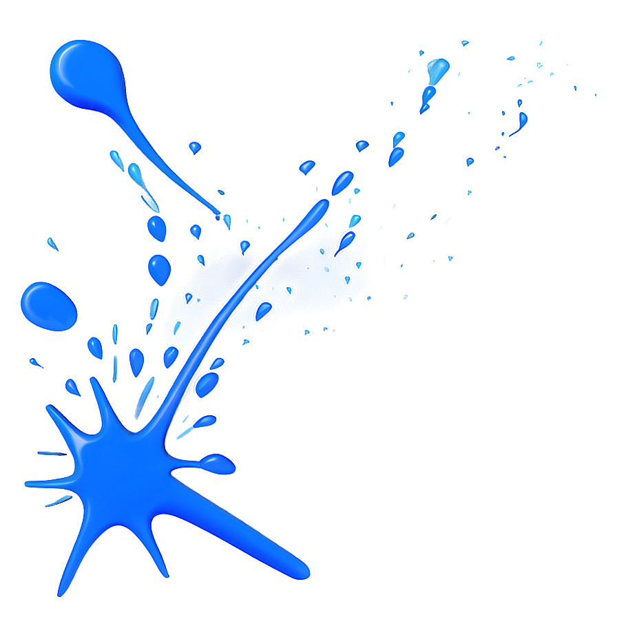 Blue Splat Png 06122024 PNG