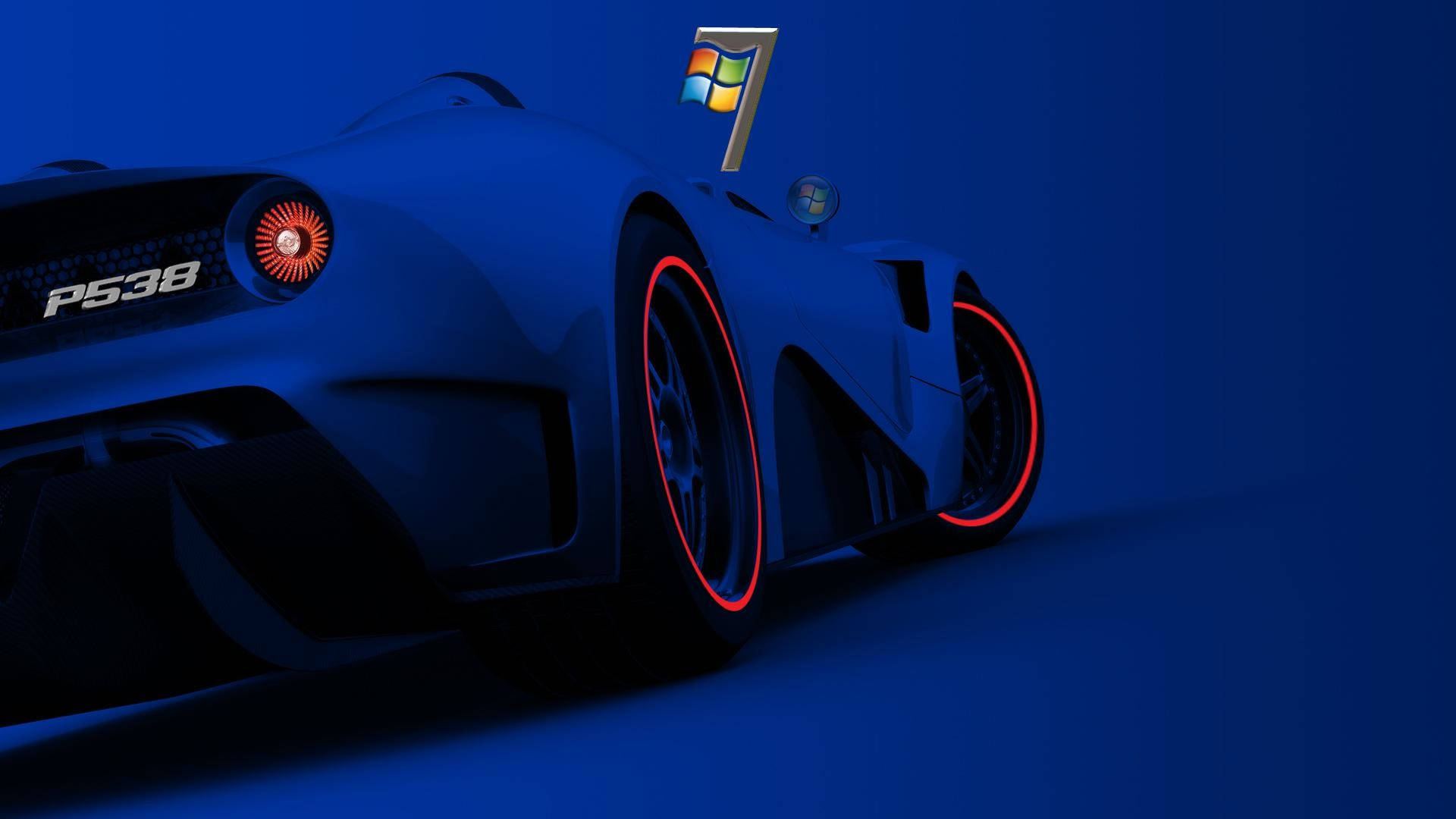 Blue Sports Car Hd Computer Wallpaper