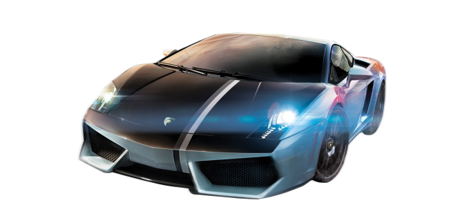 Blue Sports Car Isolated PNG