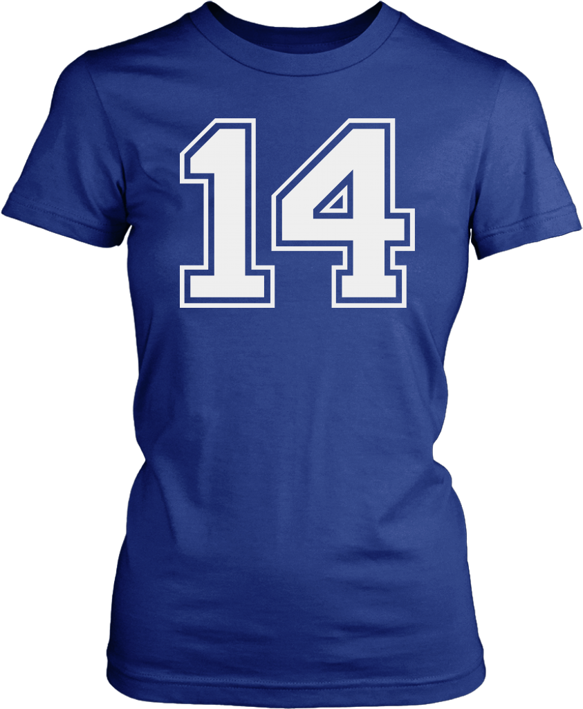 Download Blue Sports Jersey Number14 | Wallpapers.com