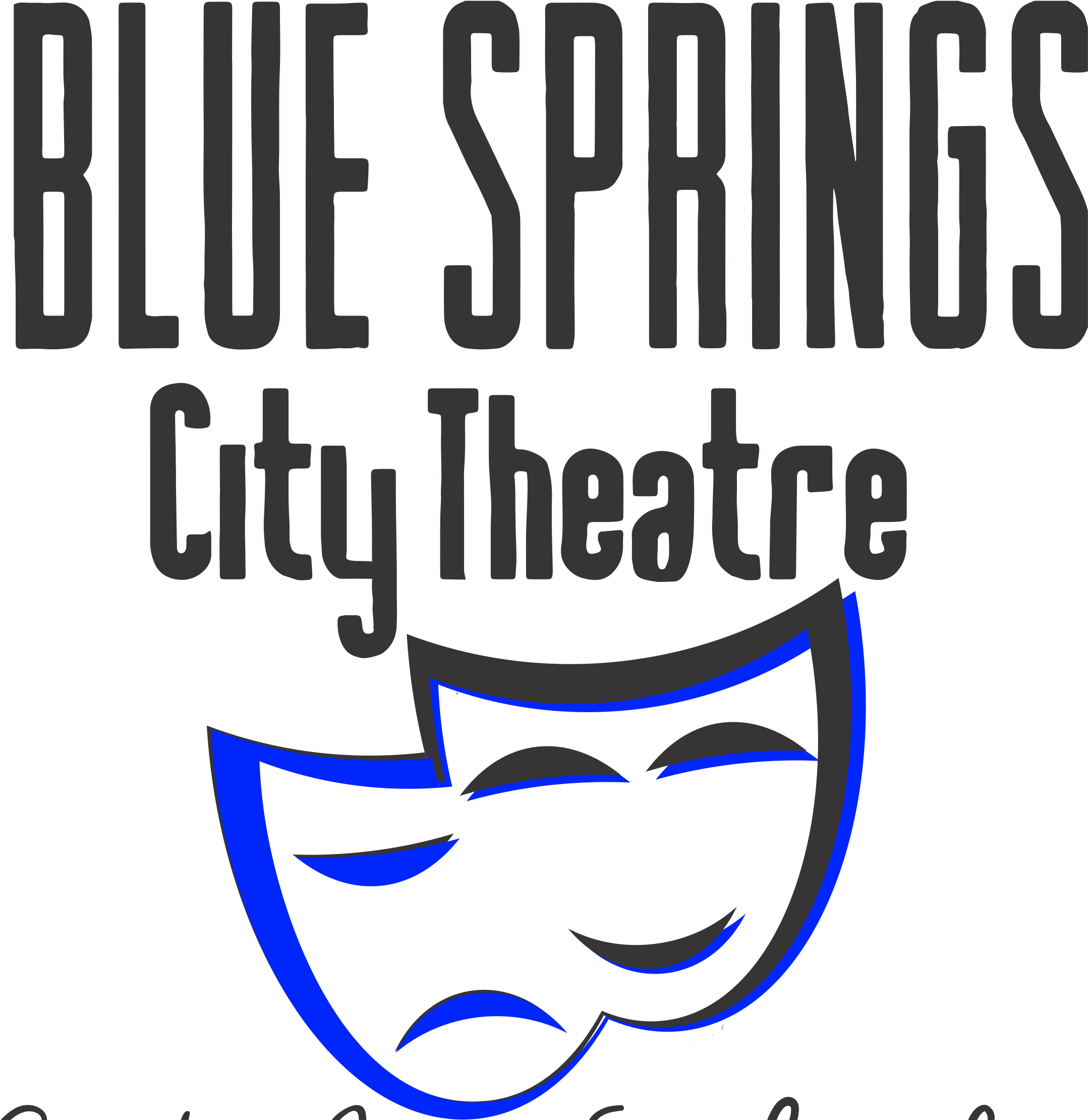 Blue Springs City Theatre Logo PNG