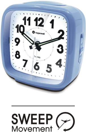 Blue Square Hopewell Alarm Clock PNG