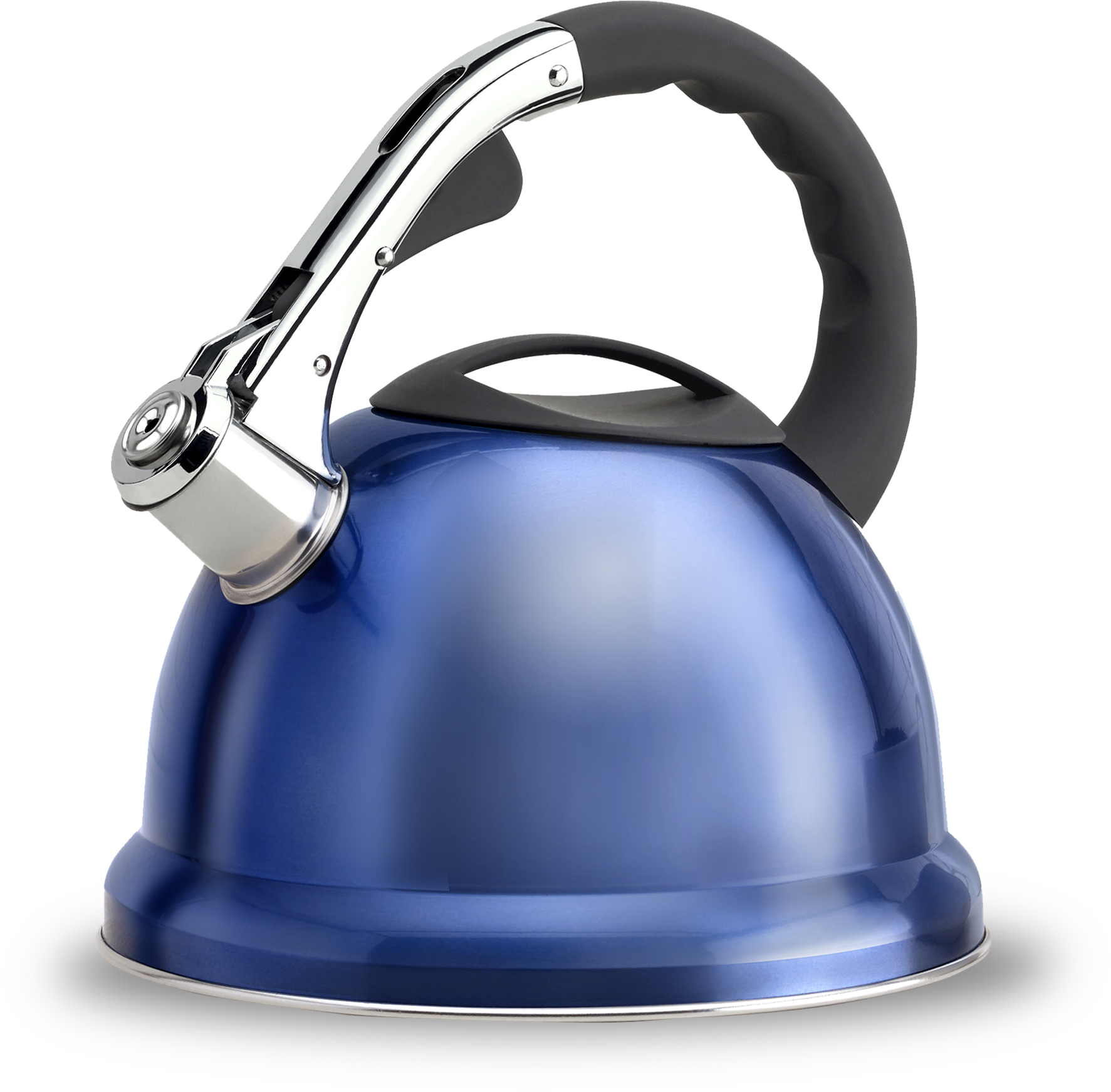 Blue Stainless Steel Kettle PNG