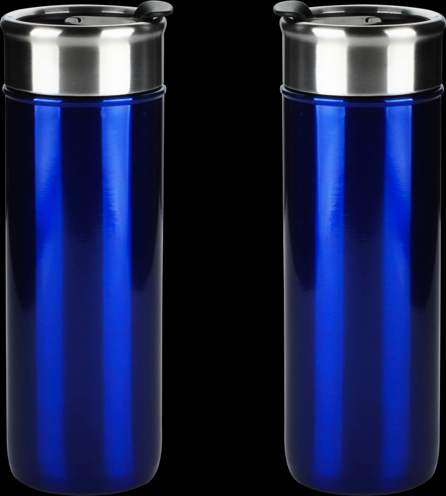 Blue Stainless Steel Tumblers PNG