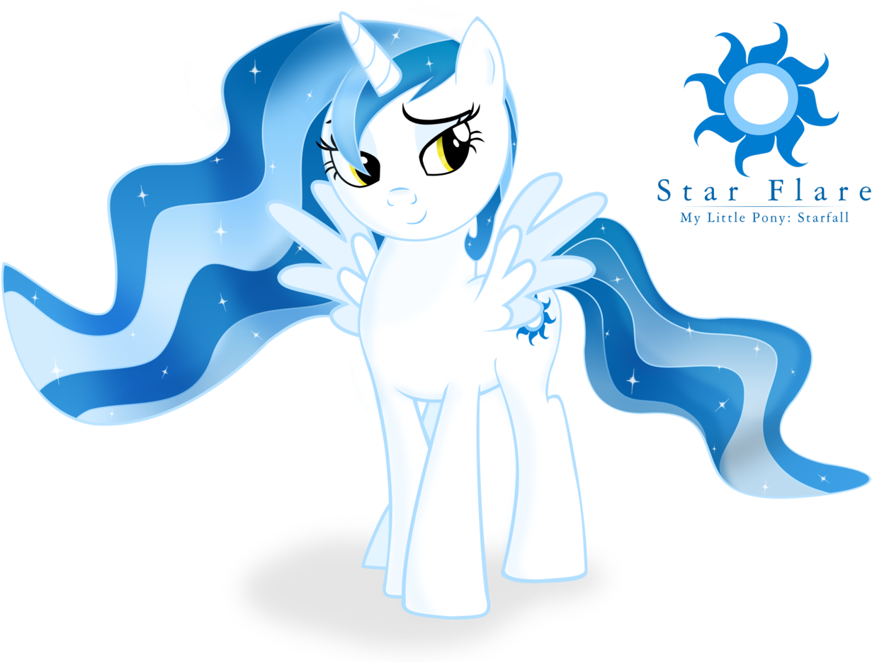 Blue Star Flare Animated Character PNG