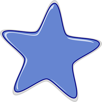Blue Star Graphic PNG