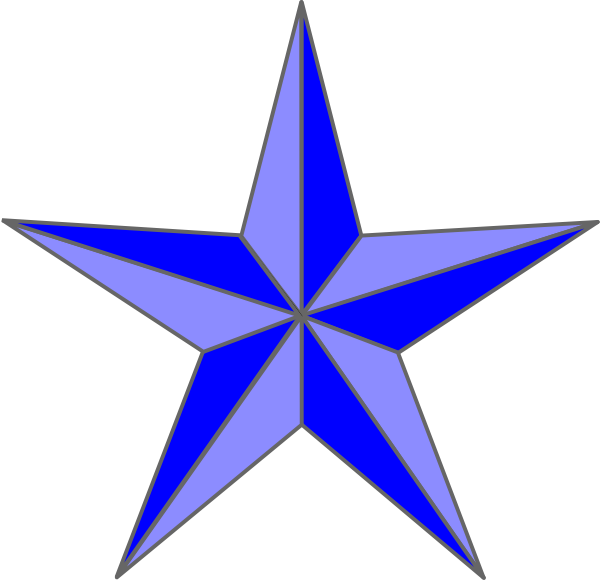 Blue Star Graphic PNG