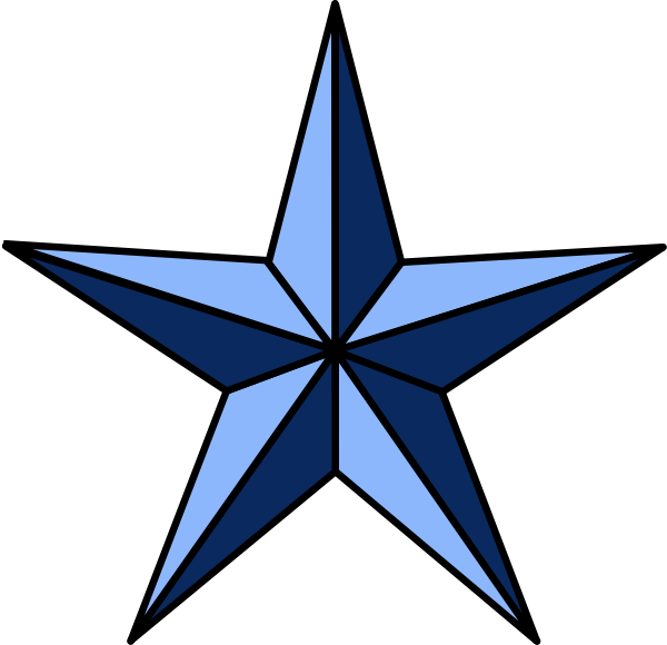 Blue Star Illustration PNG