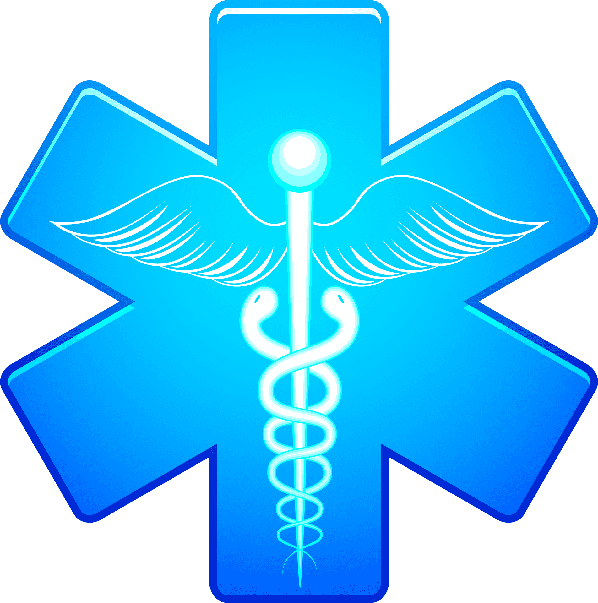 Blue Starof Life Medical Symbol PNG