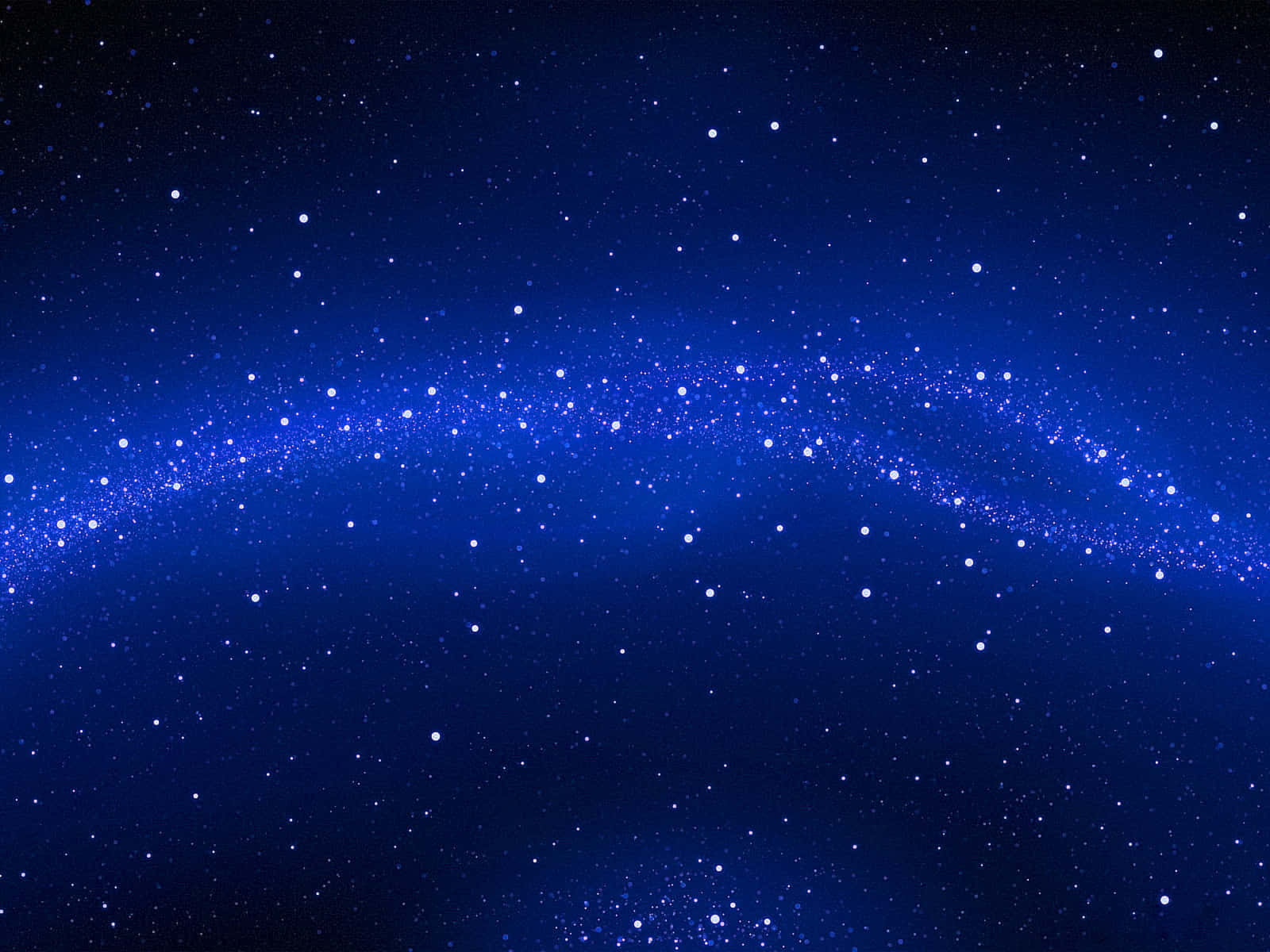 Gleaming Blue Stars on Dark Background