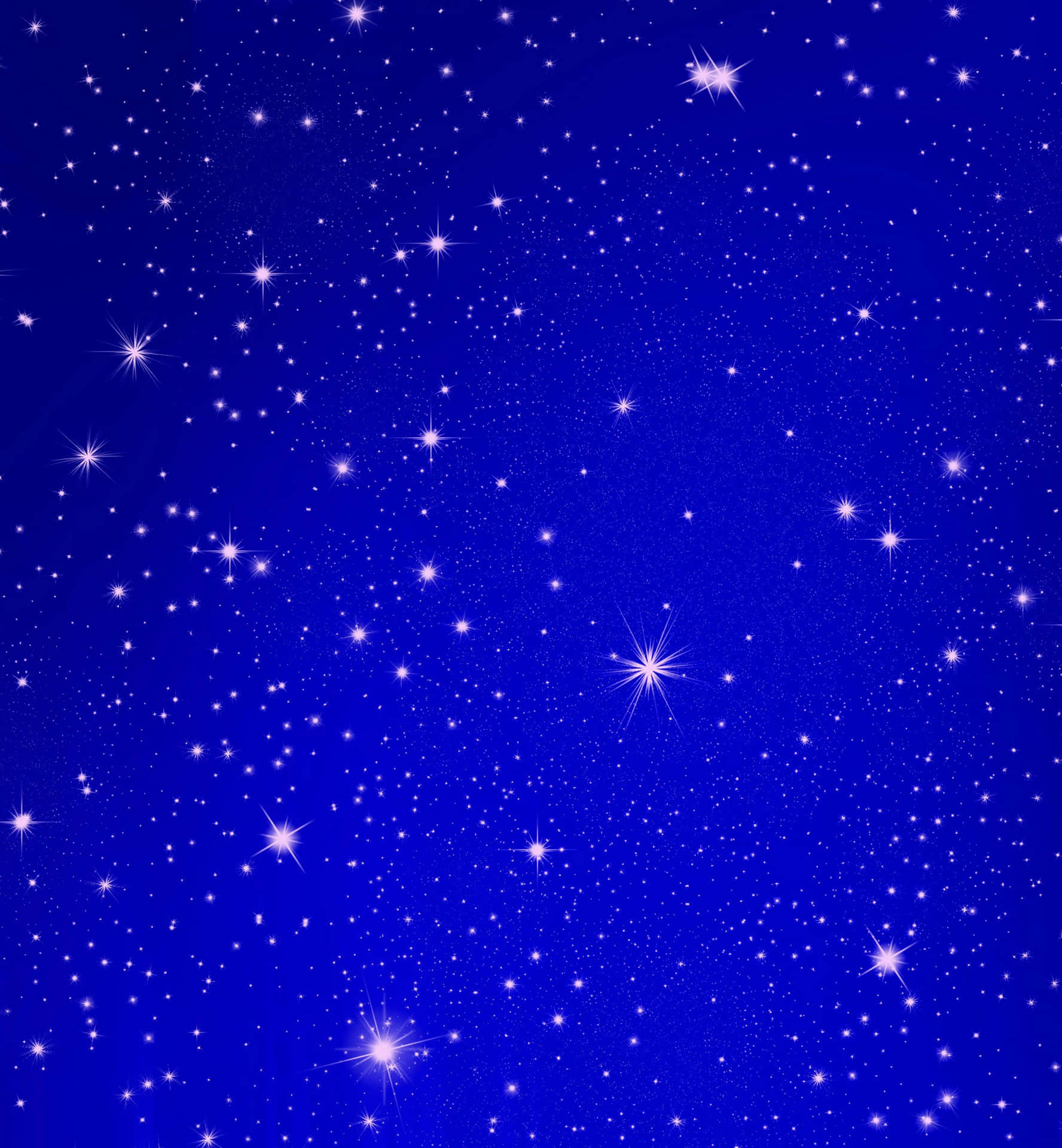 Illuminate the night sky with beautiful blue stars Wallpaper