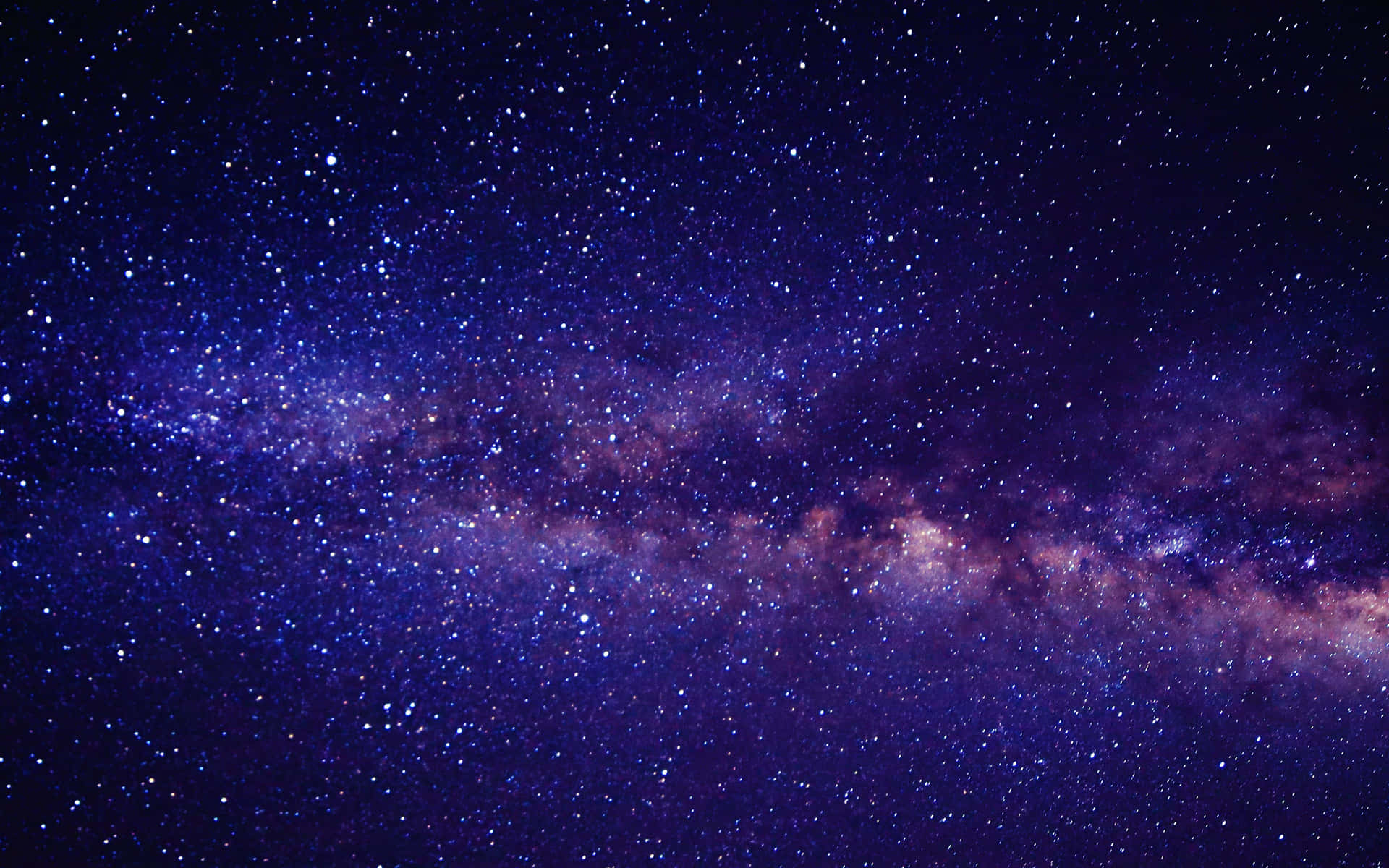 The Night Sky Illuminated by Blue Stars Wallpaper