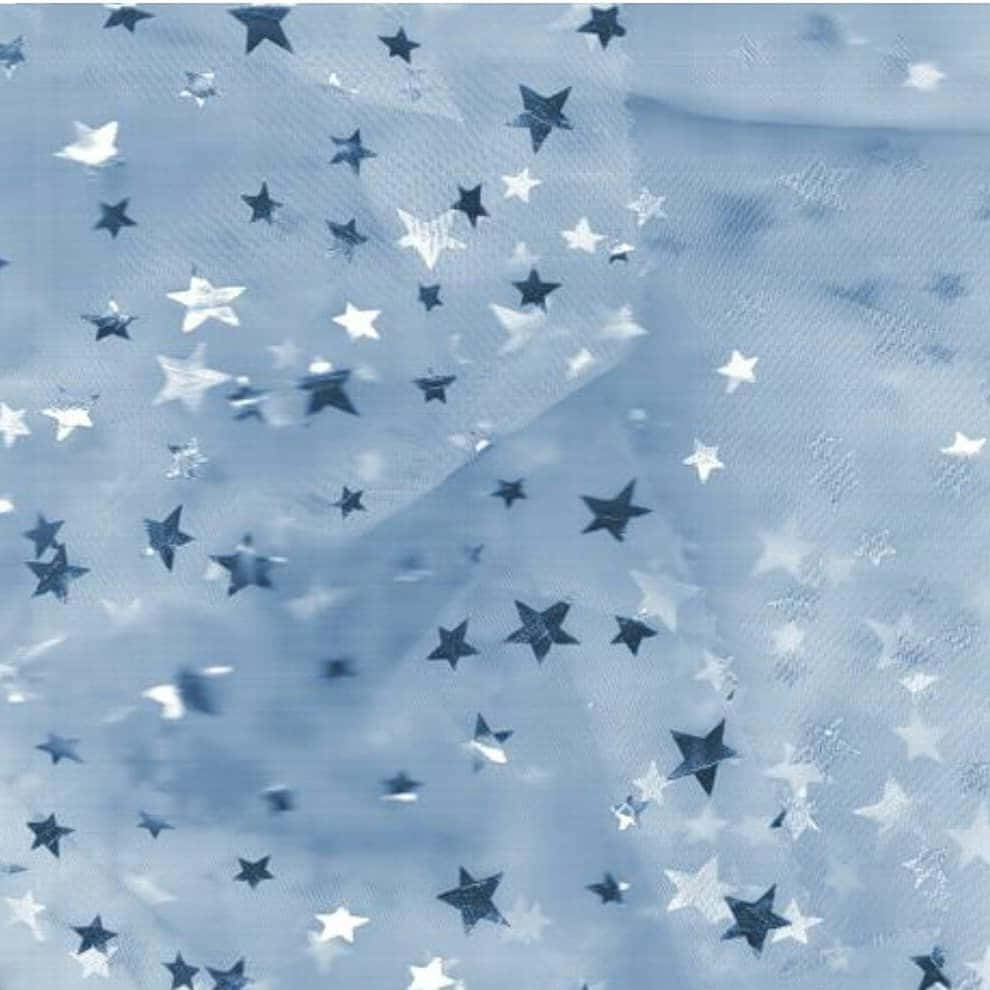 Genießeden Nachthimmel Mit Seinen Wunderschönen Blauen Sternen Wallpaper
