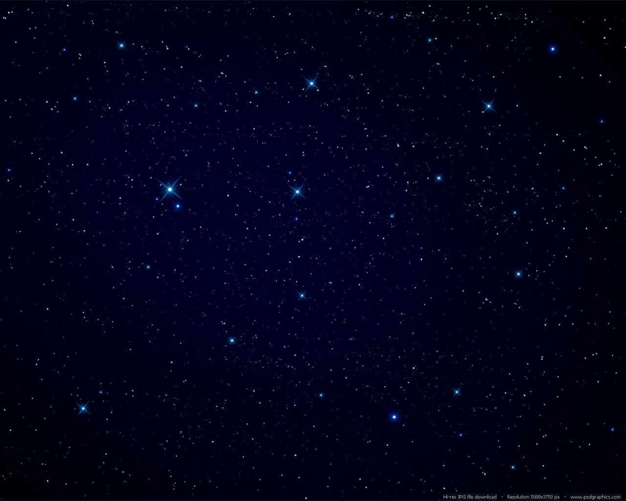 Shining brightly in the night sky, these four bright Blue Stars light up the night. Wallpaper