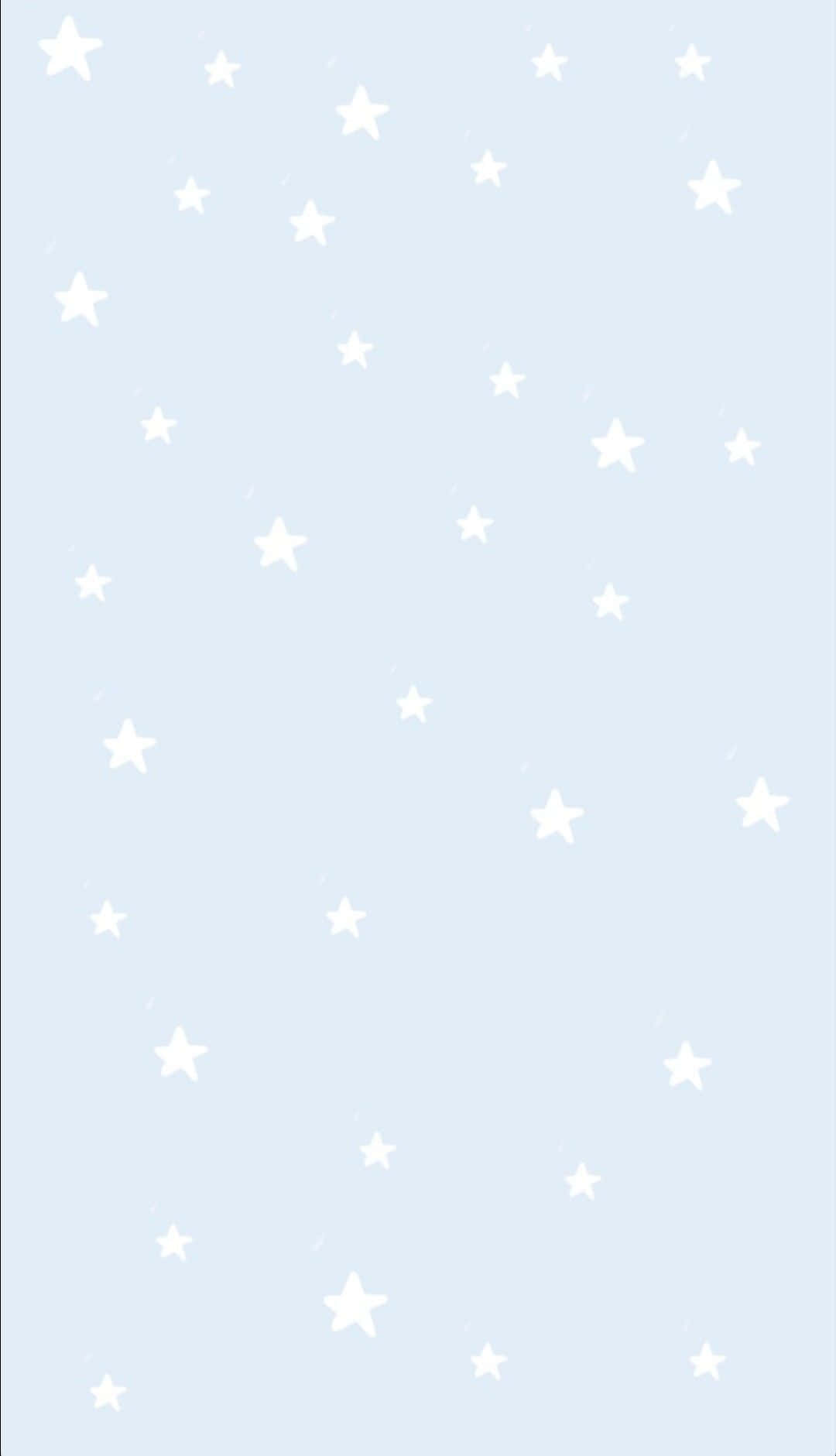 Blue Stars in a Cosmic Sky Wallpaper