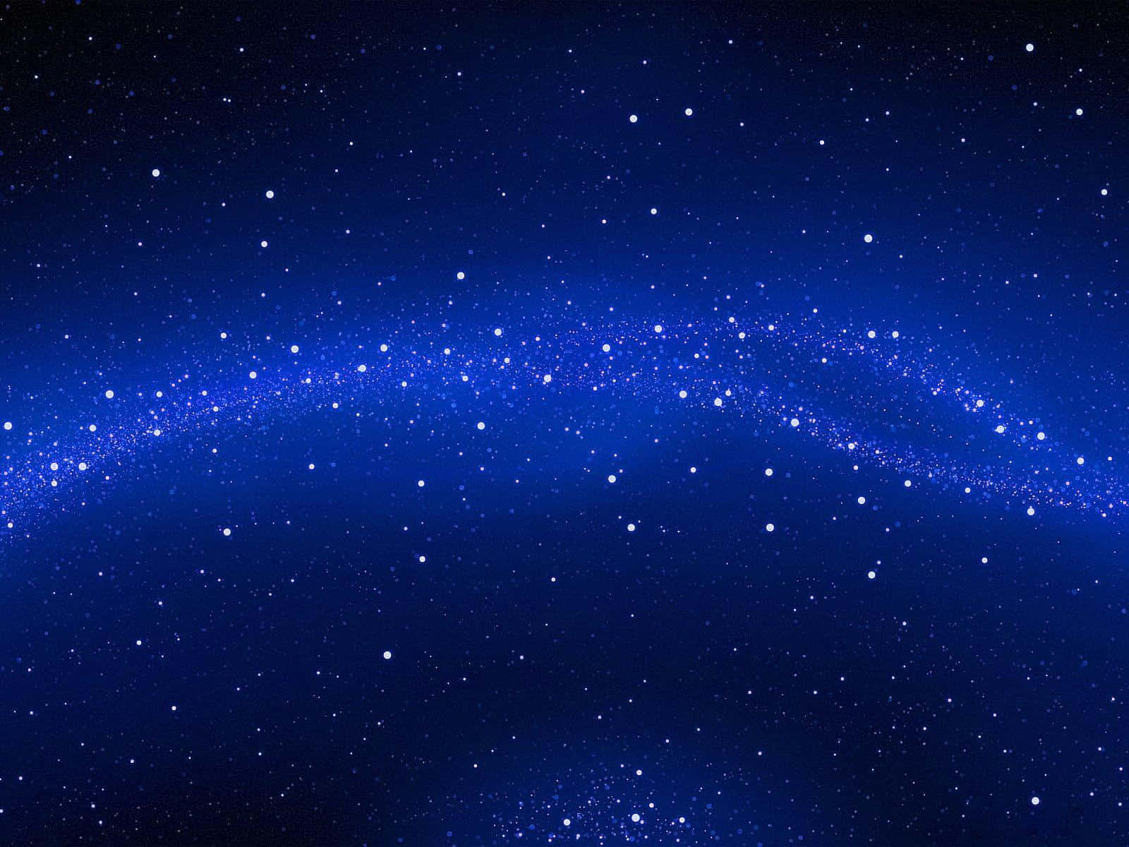 Leuchtendeblaue Sterne Funkeln Am Nachthimmel. Wallpaper