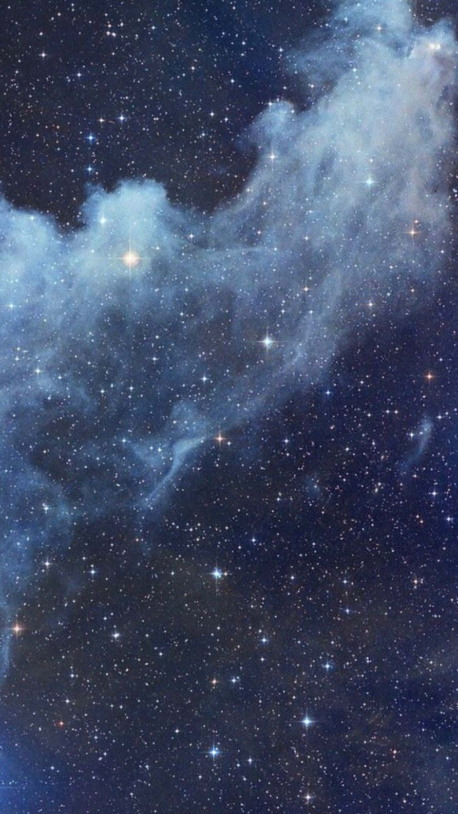 An infinite sky of blue stars. Wallpaper