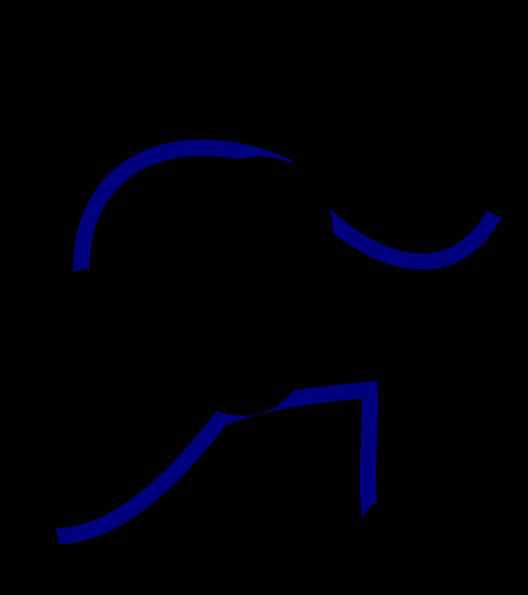 Blue_ Stick_ Figure_ Running PNG