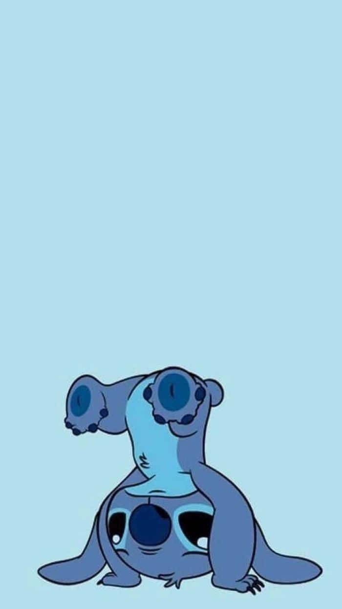 Blue Stitch Lock Screen Wallpaper Wallpaper