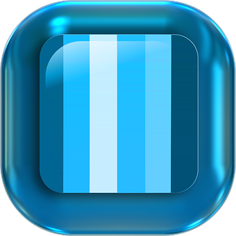 Blue Striped App Icon PNG
