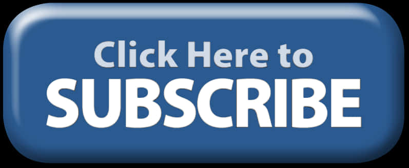 Blue Subscribe Button PNG
