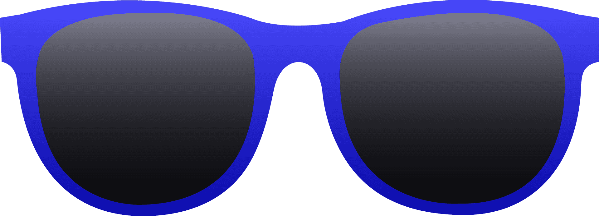 Blue Sunglasses Graphic PNG
