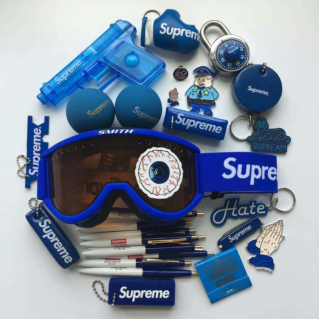 Download Supreme Luxury: The Blue Supreme Collection Wallpaper