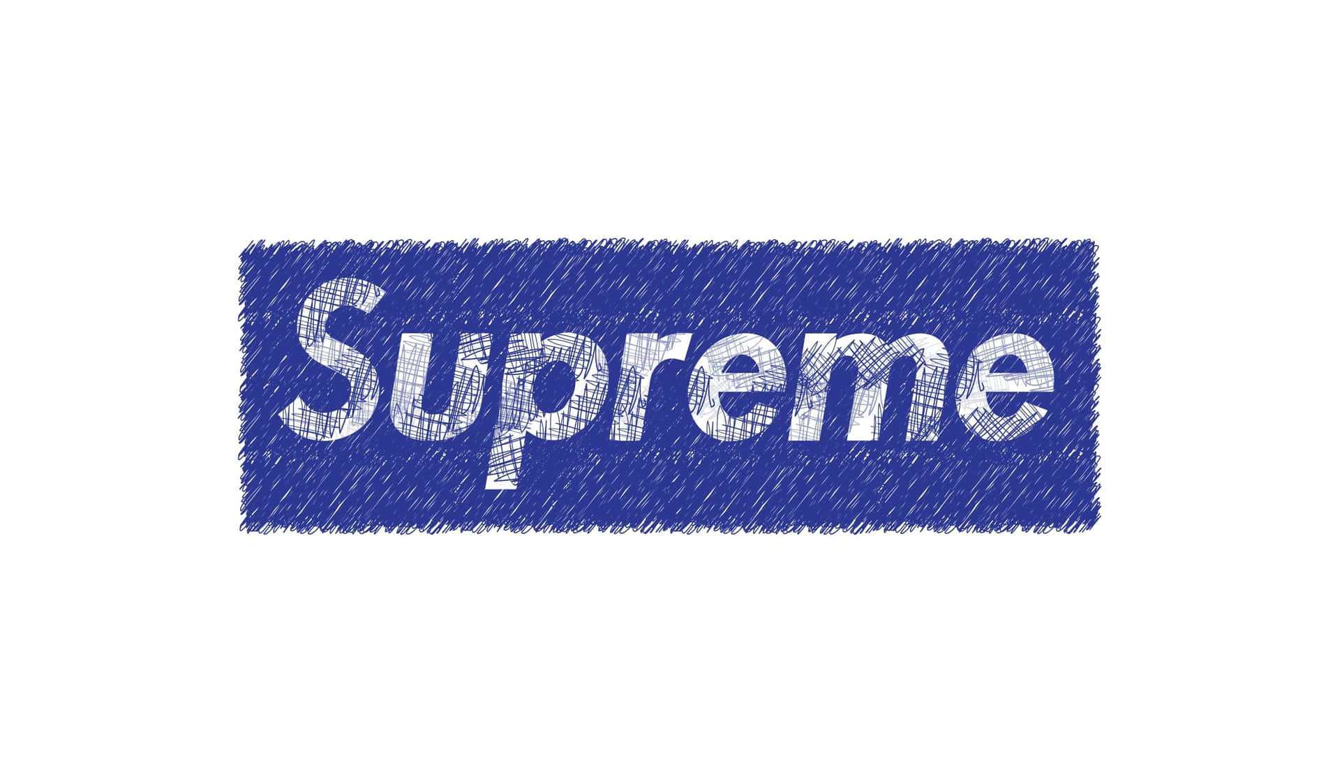 Supreme Logo On A White Background Wallpaper