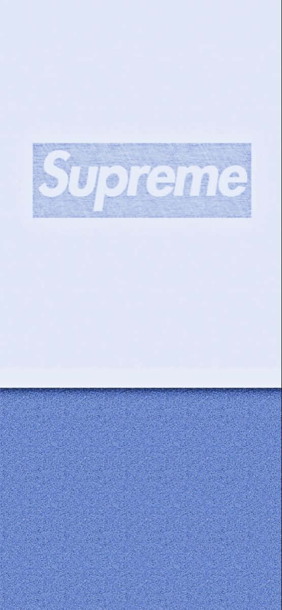 Stand Out in Style with Blue Supreme Wallpaper