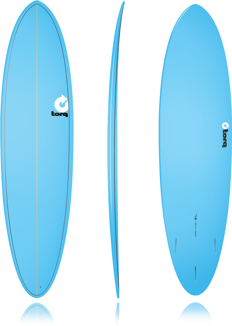 Blue Surfboard Design Template PNG