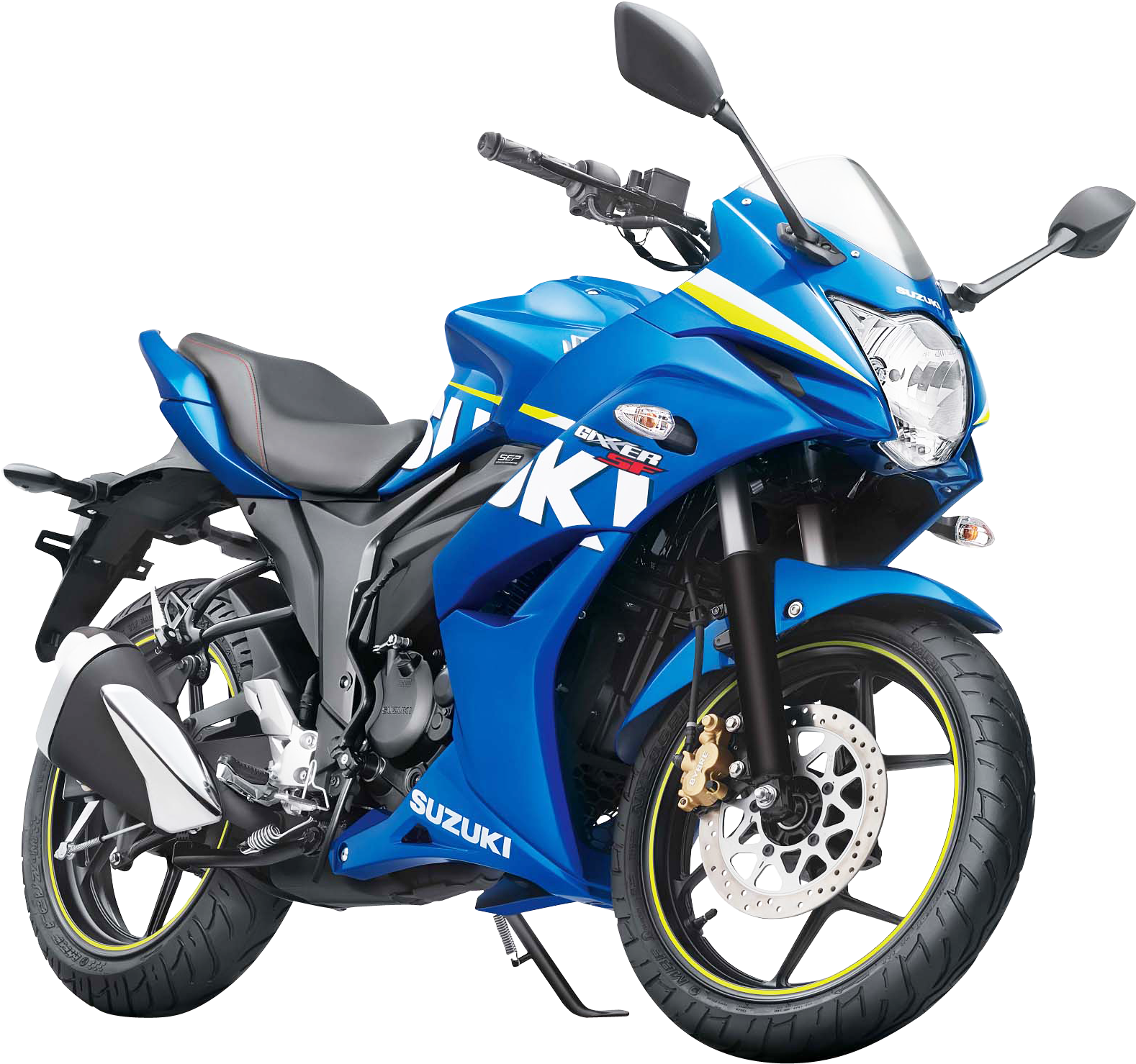 Blue Suzuki Sportbike Transparent Background PNG