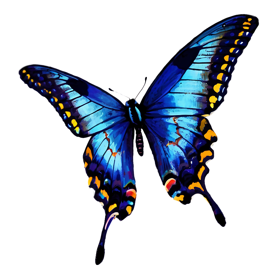 Blue Swallowtail Butterflies Png Jod10 PNG