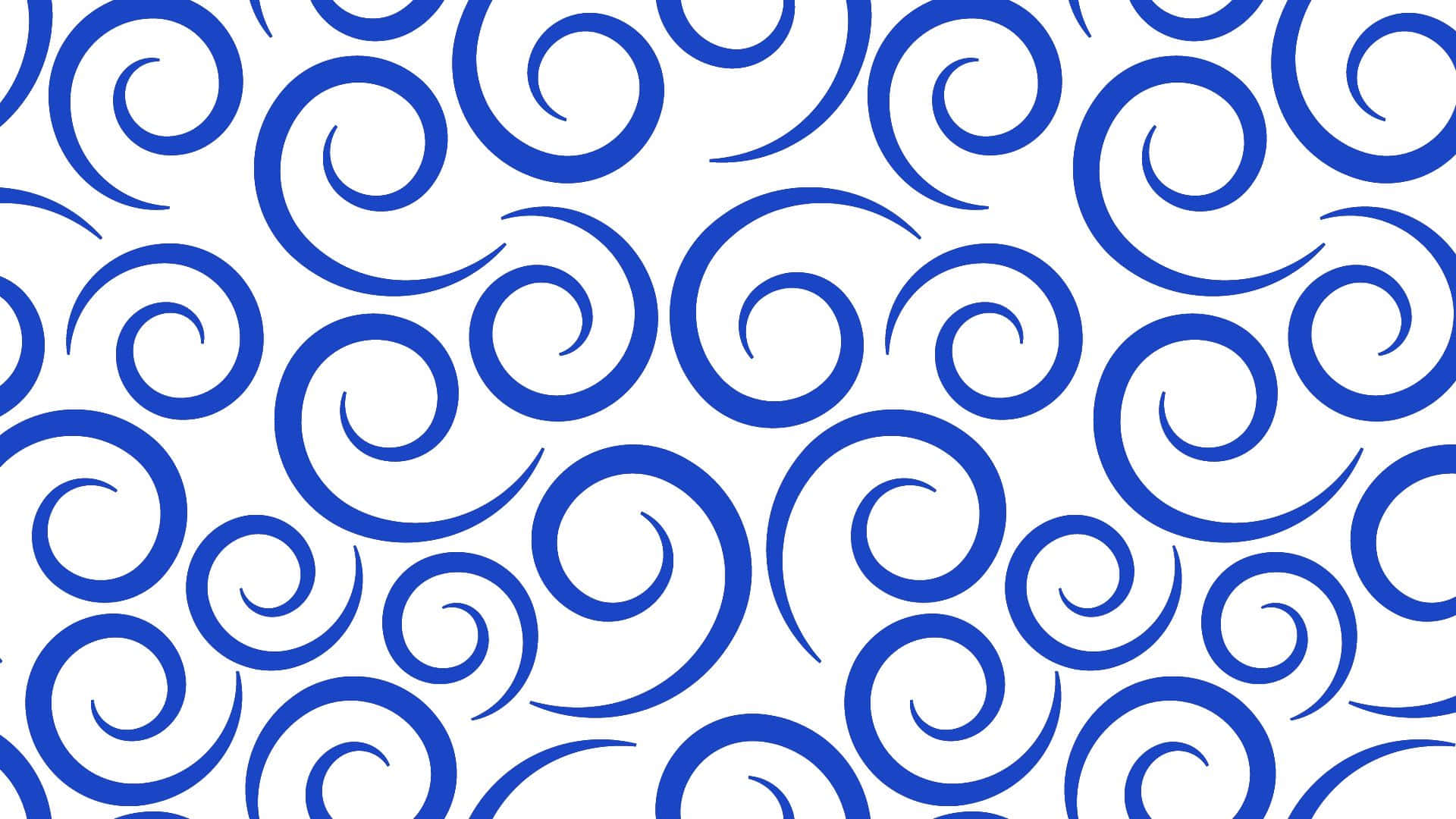 A Blue And White Swirl Pattern