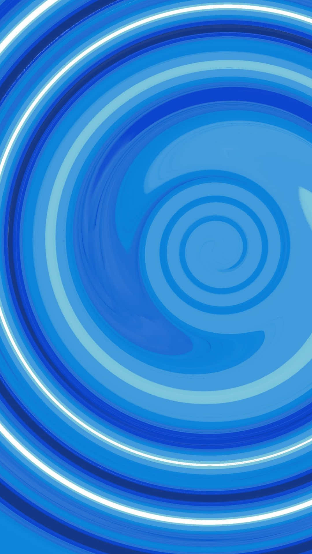 A beautiful blue swirl against a white background