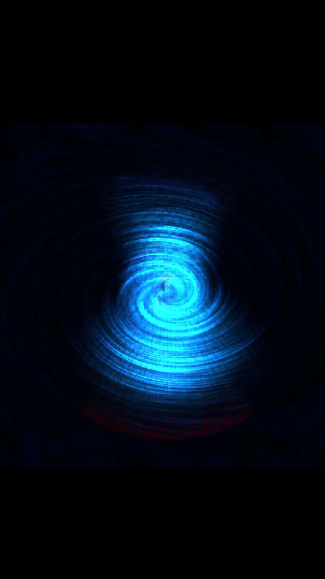 Enblå Spiral Med Ett Blått Ljus