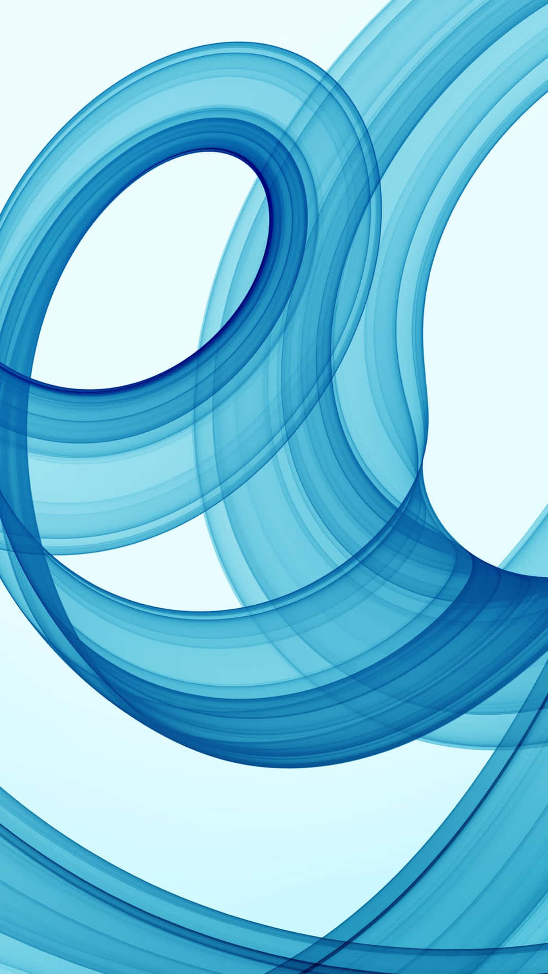 A vibrant and abstract background of blue swirls
