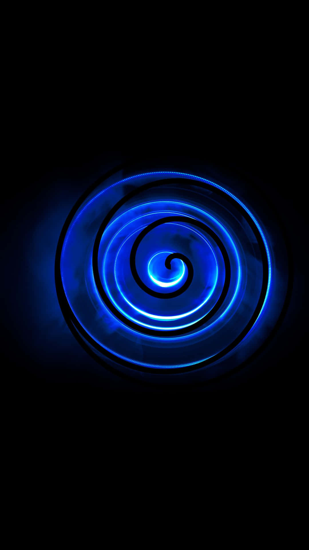 Colorful and kinetic Blue Swirl Background