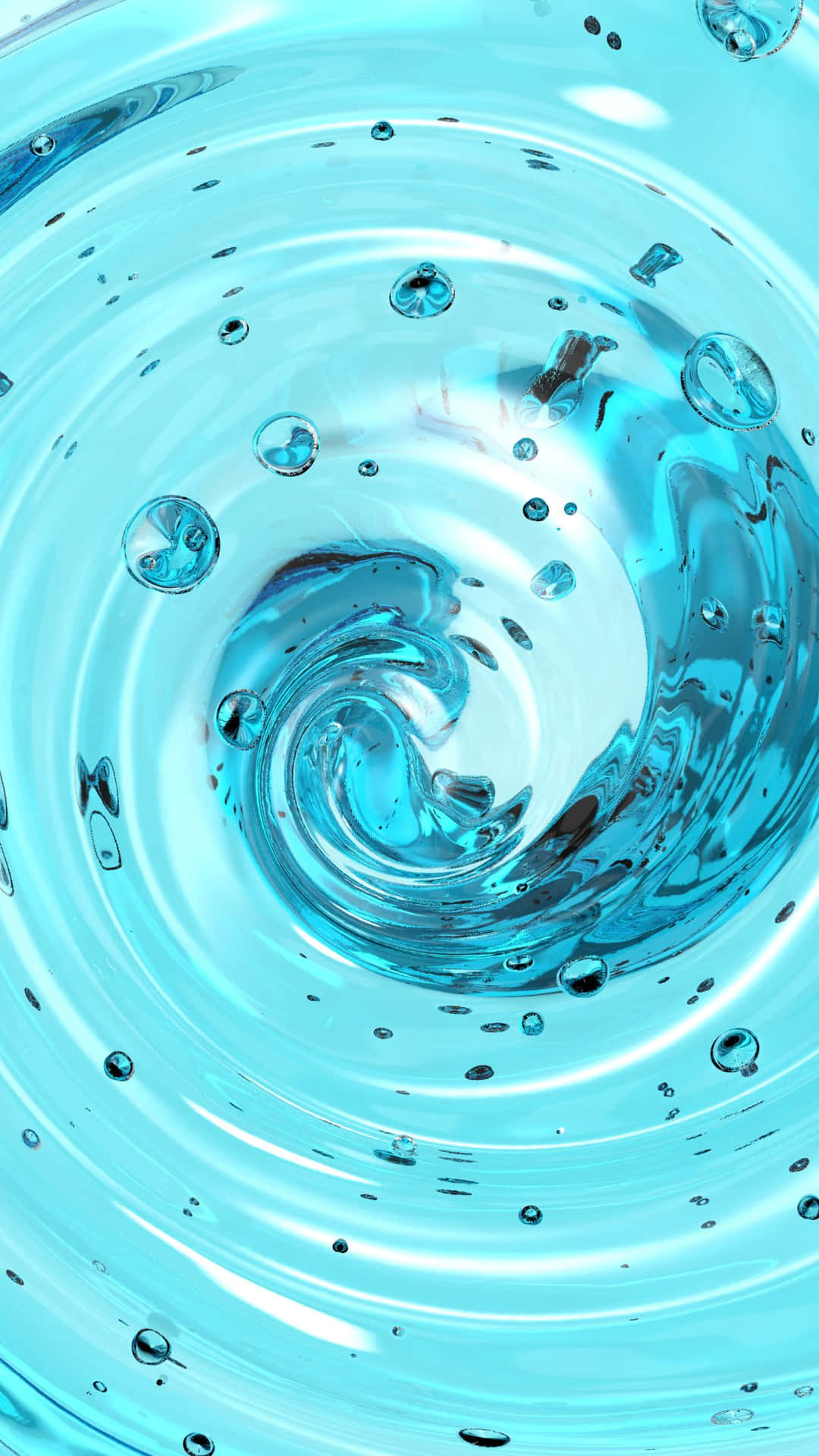 An Abstract Look at Blue Swirls