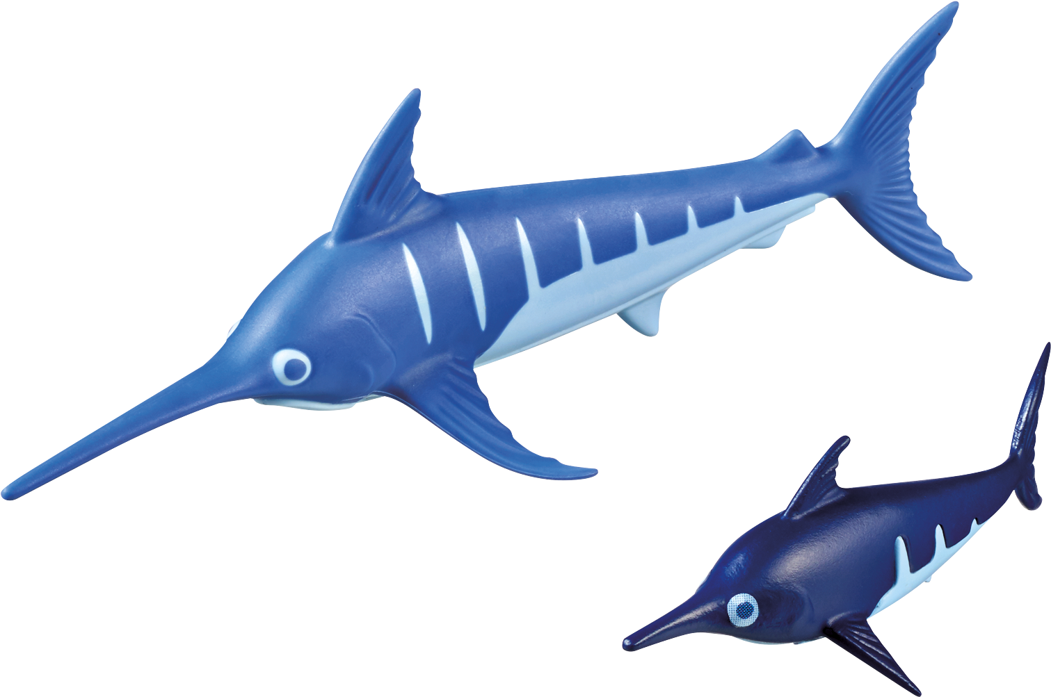 Blue Swordfish Toy Figures PNG