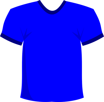Blue T Shirt Graphic PNG