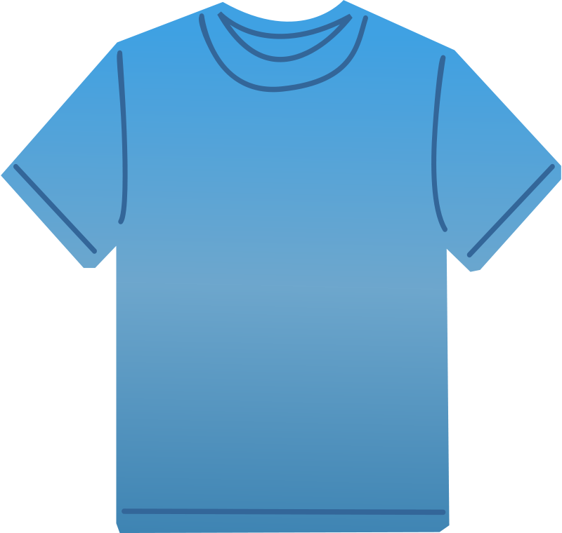 Blue T Shirt Graphic PNG