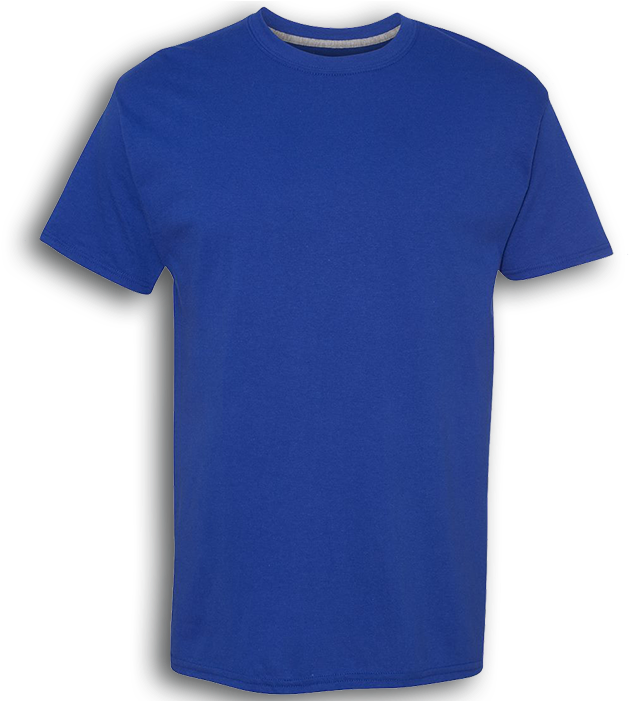 Blue T Shirt Template PNG