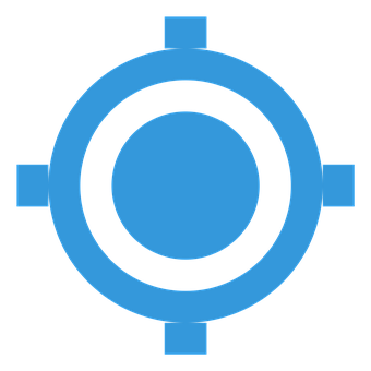 Blue Target Icon PNG