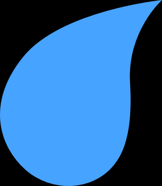 Blue Tear Drop Graphic PNG