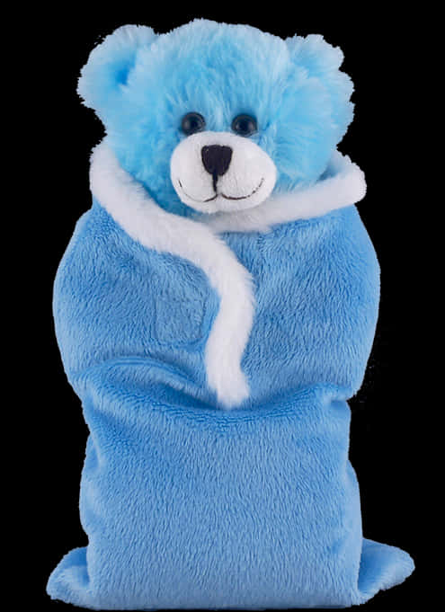 Blue Teddy Bear Plush Toy PNG