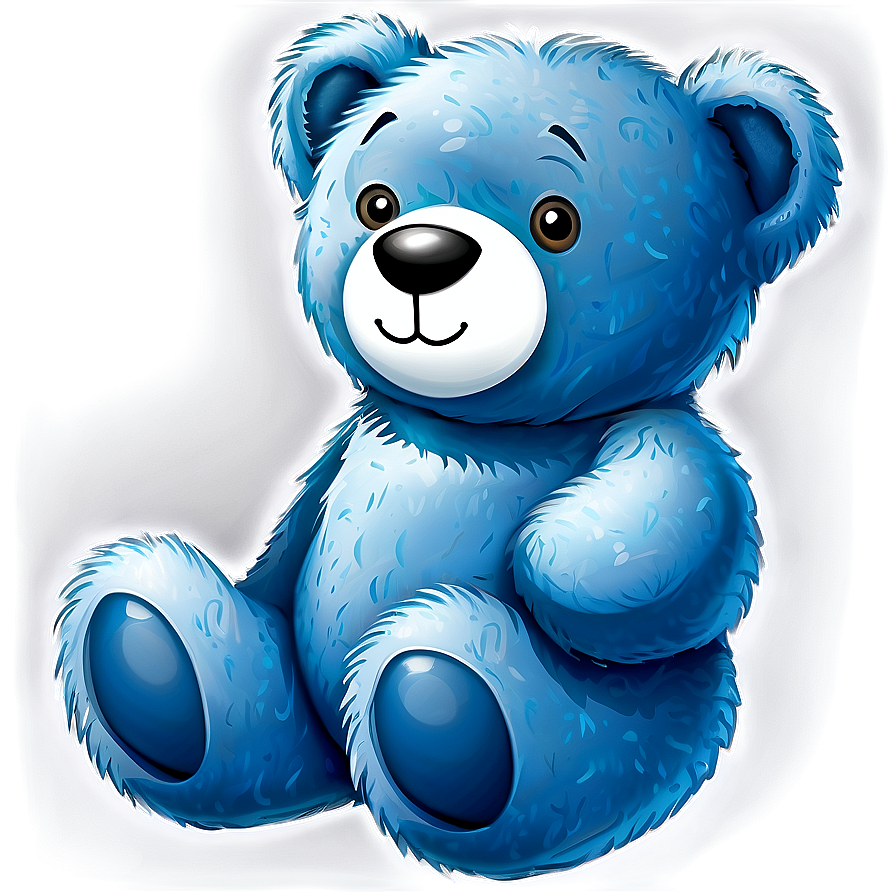 Blue Teddy Bear Png 05212024 PNG