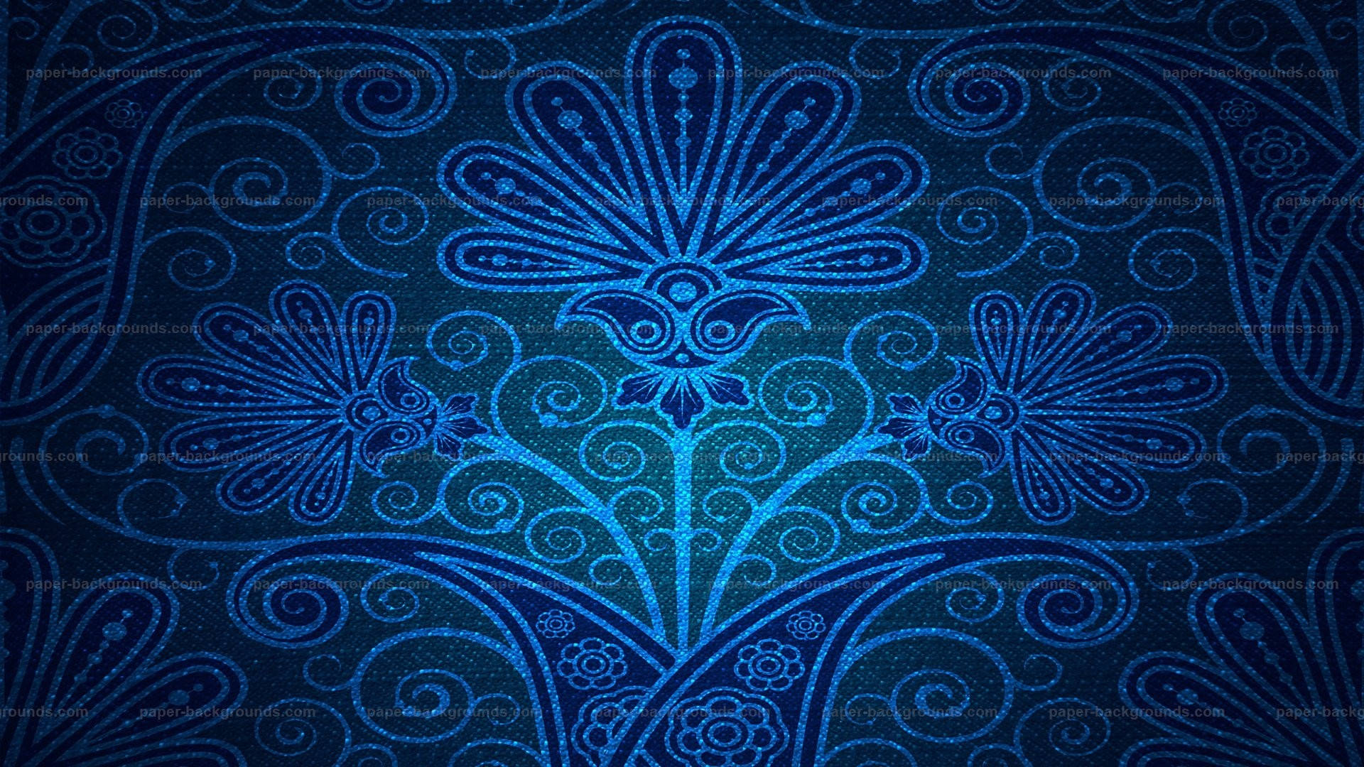 Blauetextur Mit Blumenkreisen Wallpaper