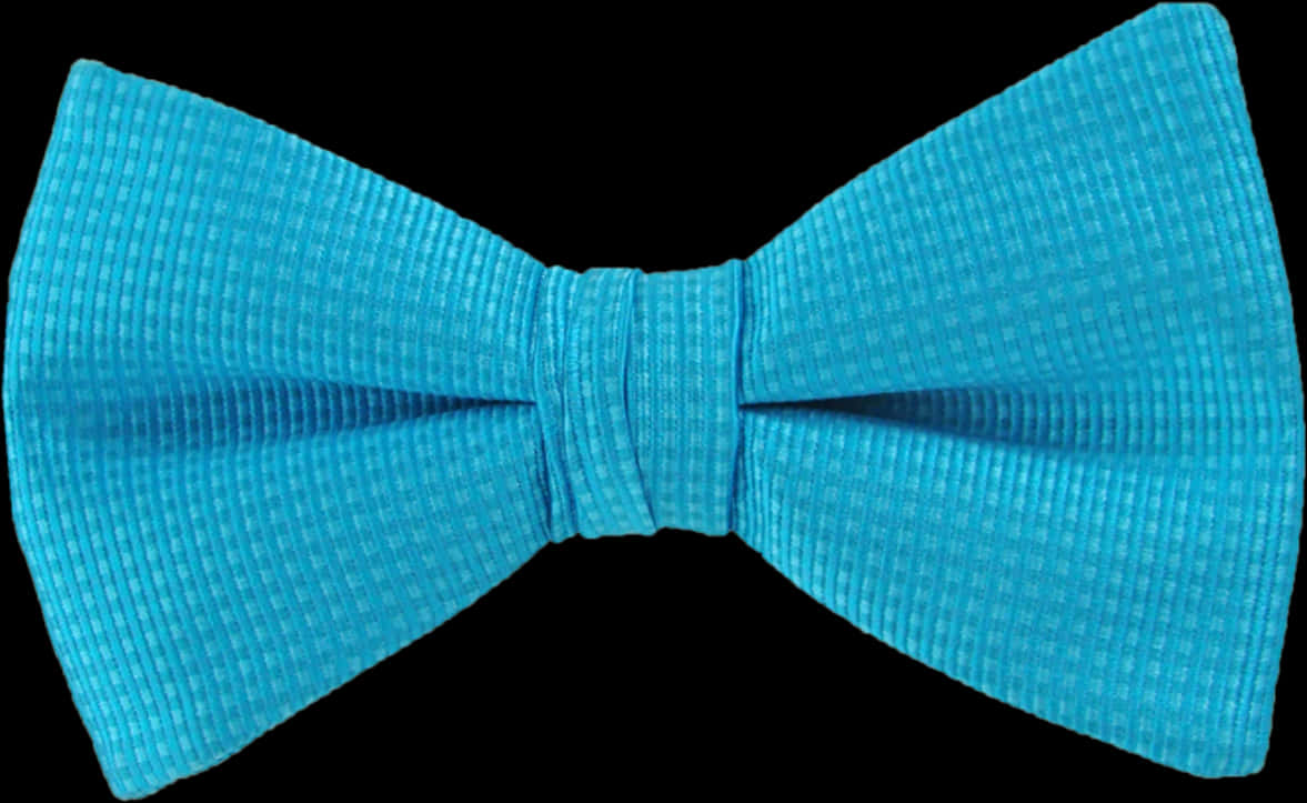 Blue Textured Bow Tie PNG